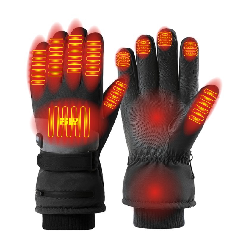 Ski Glove Waterproof - Sports Rechargeable Electric Ski Snowboarding Gloves