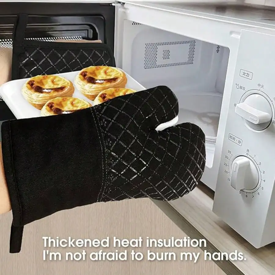 4PCS Silicone Kitchen Microwav - Heat Resistant Glove 评论和价格