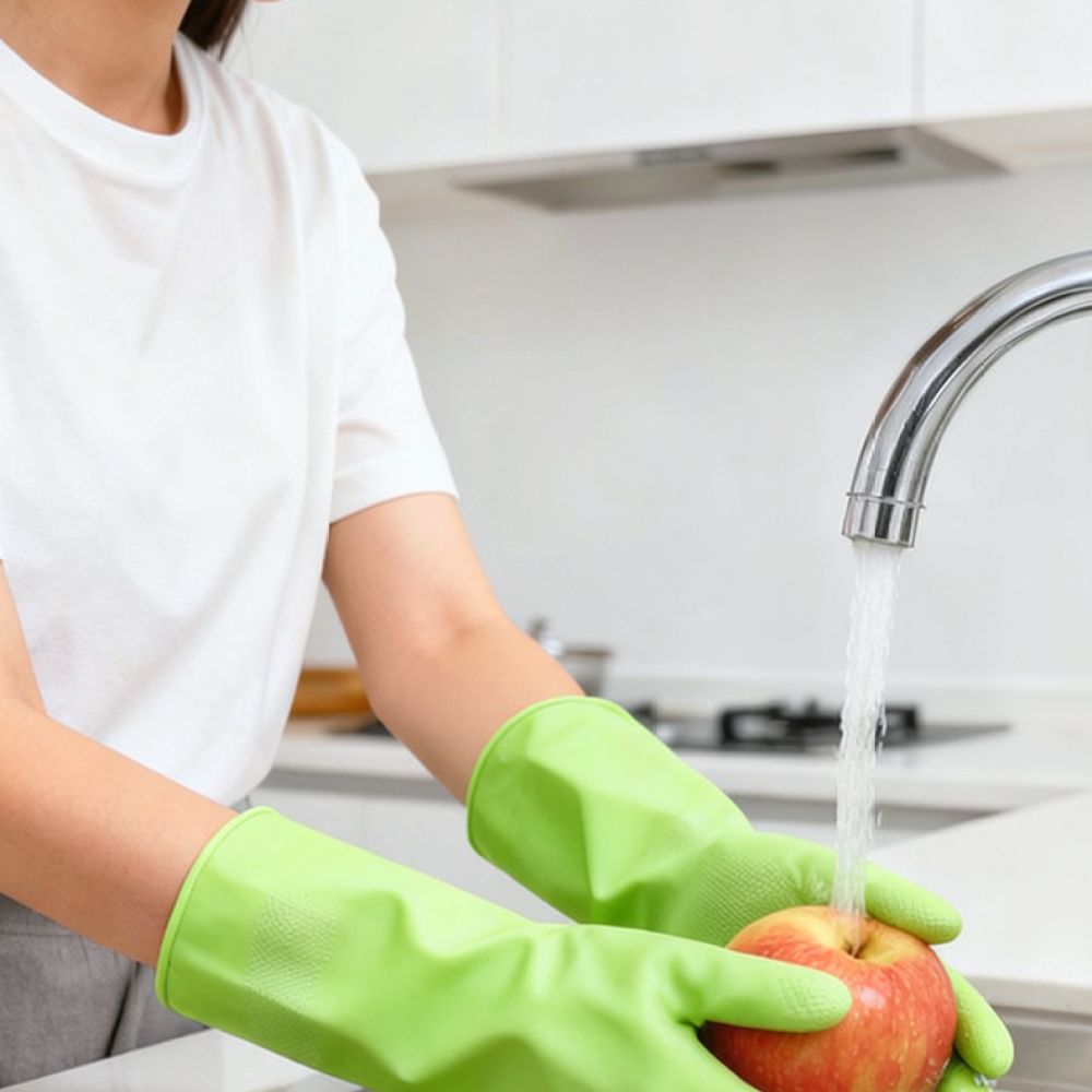 Durable Nitrile Kitchen Gloves - Dish Glove Rubber 评论和价格