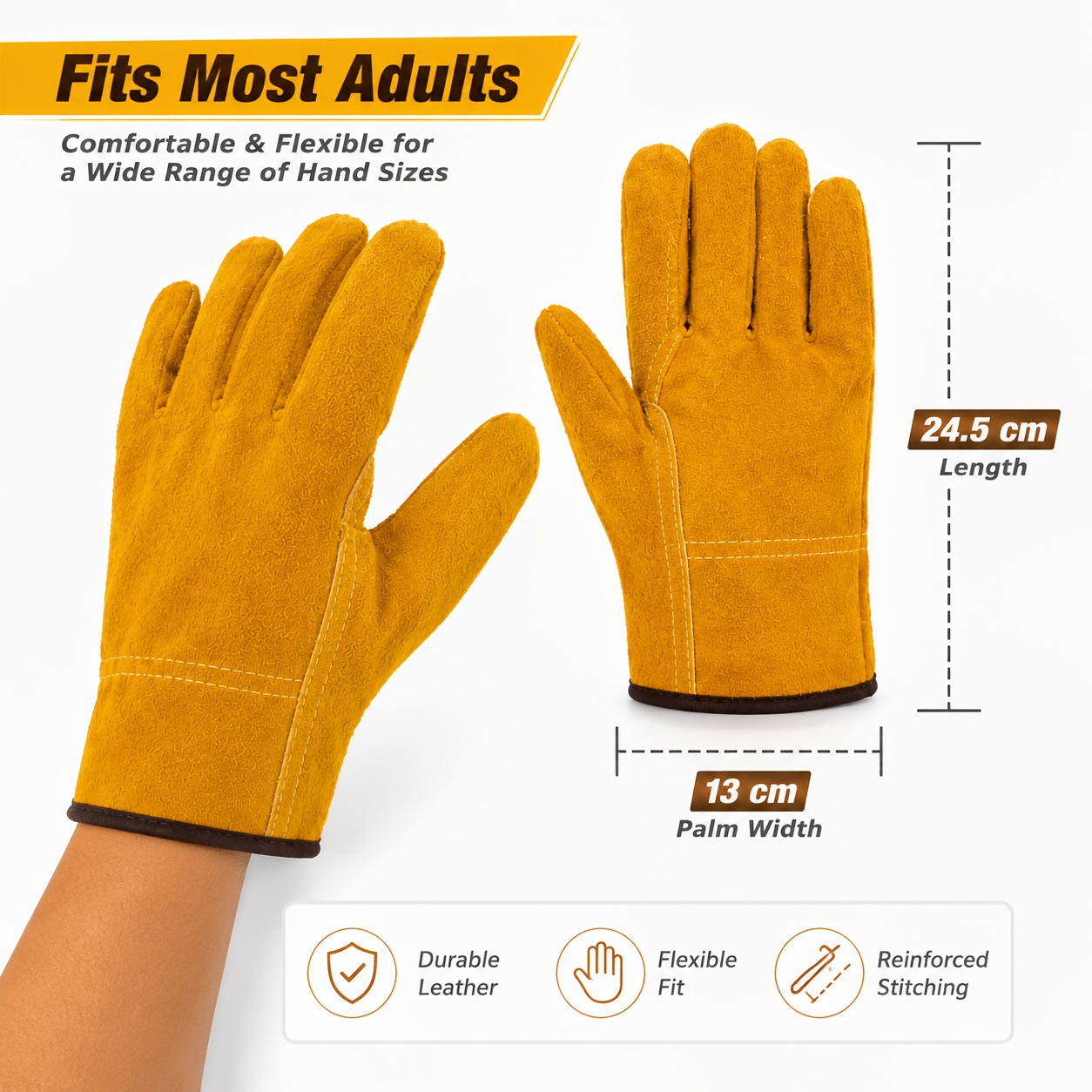 Work Gloves Sheepskin Leather  - Leather Driving Glove 评论和价格