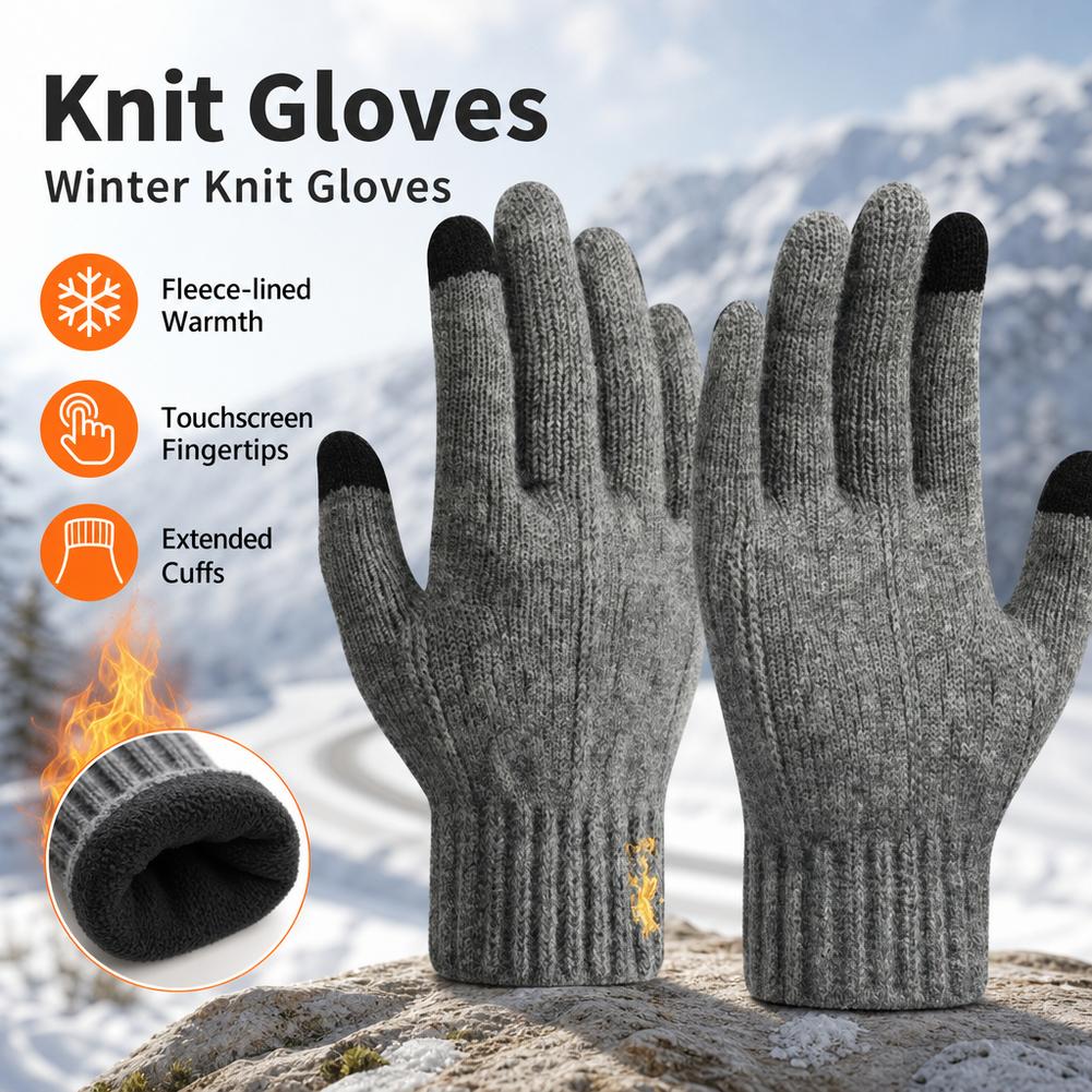 2026 Men's Thermal Wool Knitte - Wool Glove Lined 评论和价格