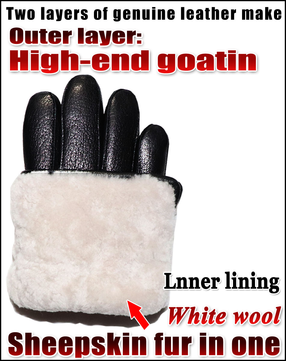 Deerskin Pattern Male Leather  - Leather Driving Glove 评论和价格
