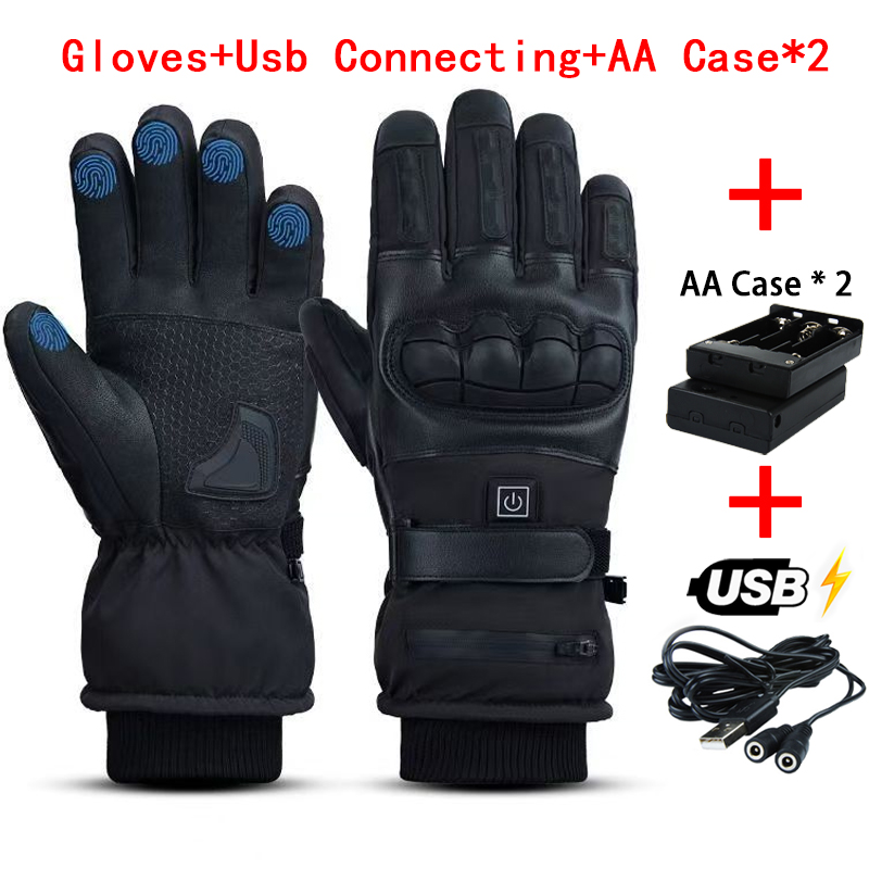 Heated Gloves Hand Warmer Elec - Ski Glove Waterproof 评论和价格