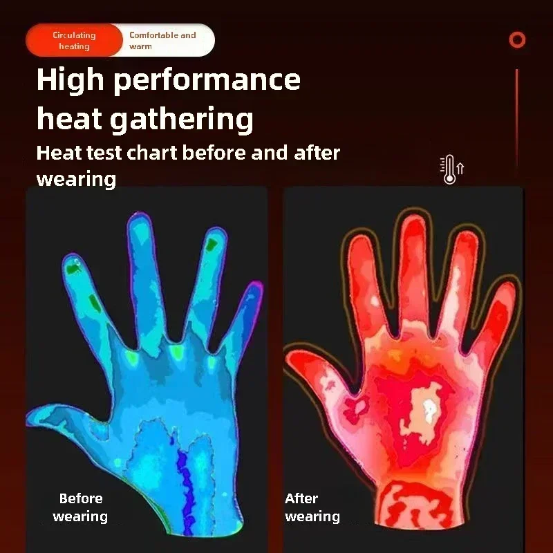 Heated Gloves Hand Warmer Elec - Ski Glove Waterproof 评论和价格